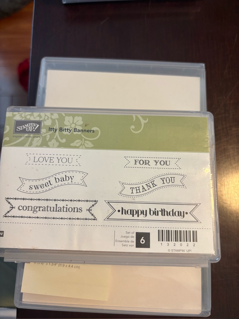 Stampin Up! Itty Bitty Banners Block Stamp Set